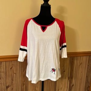 GA Bulldog 3/4 sleeve shirt